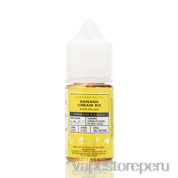 Pastel De Crema De Plátano Vape Smoke - Serie Sal Bsx - 30ml 30mg